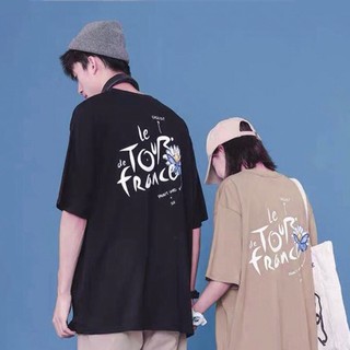 Áo thun tay lỡ freesize - phông form rộng Unisex, mặc lớp, nhóm, cặp, in hình hoa cúc chữ