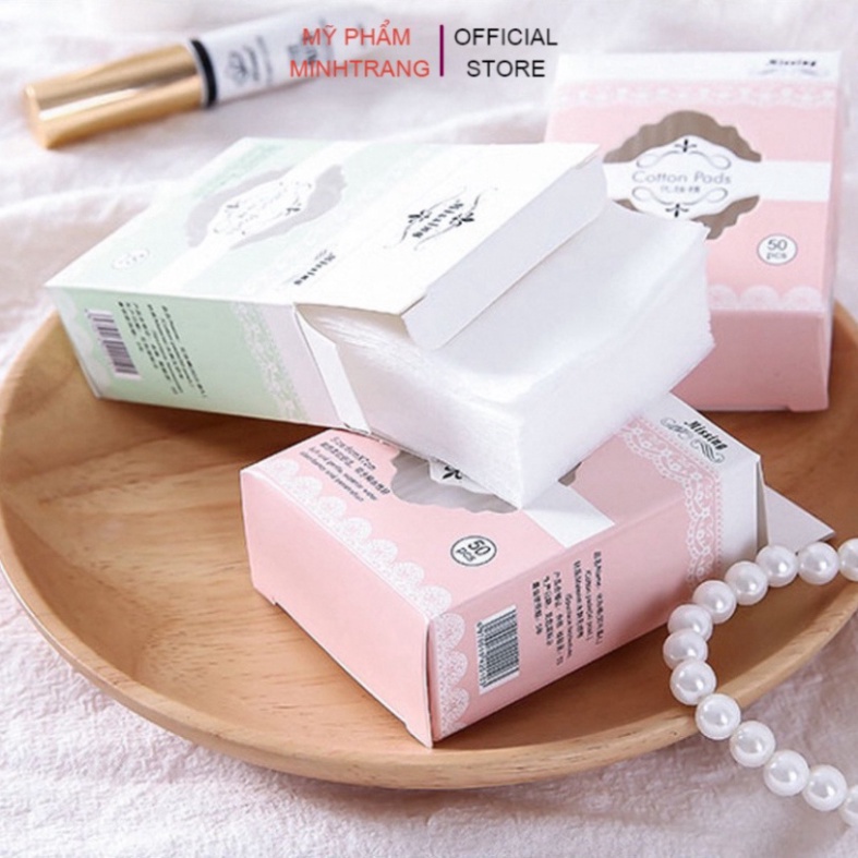 Bông Tẩy Trang Cotton Pads Mini thấm hút nhanh chóng,tẩy sạch bụi bẩn,an toàn cho da DANA