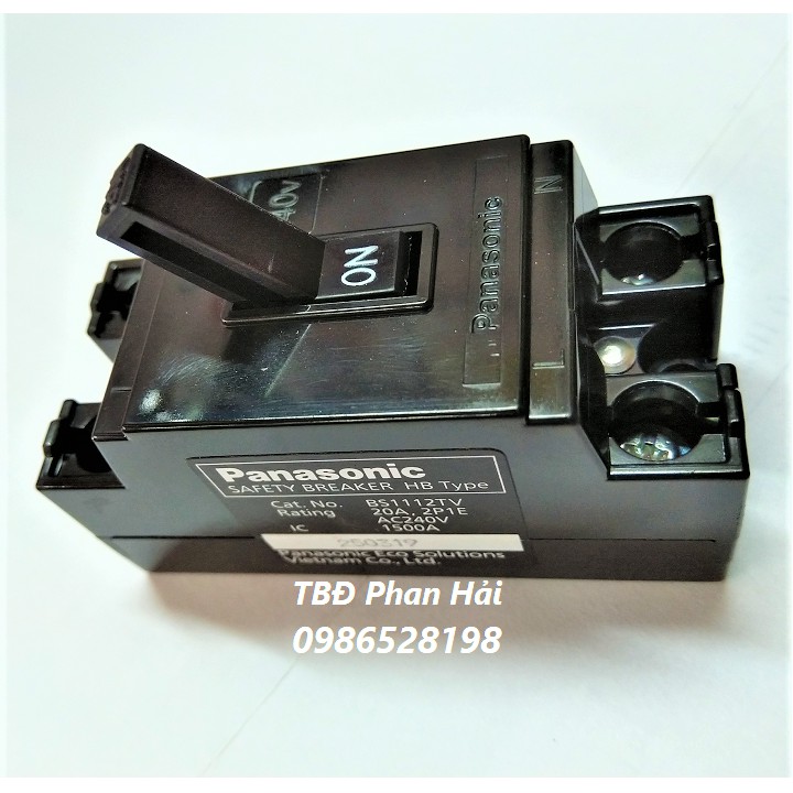 Át khối Panasonic - CB cóc, át đen Panasonic 10A 15A 20A 30A 40A