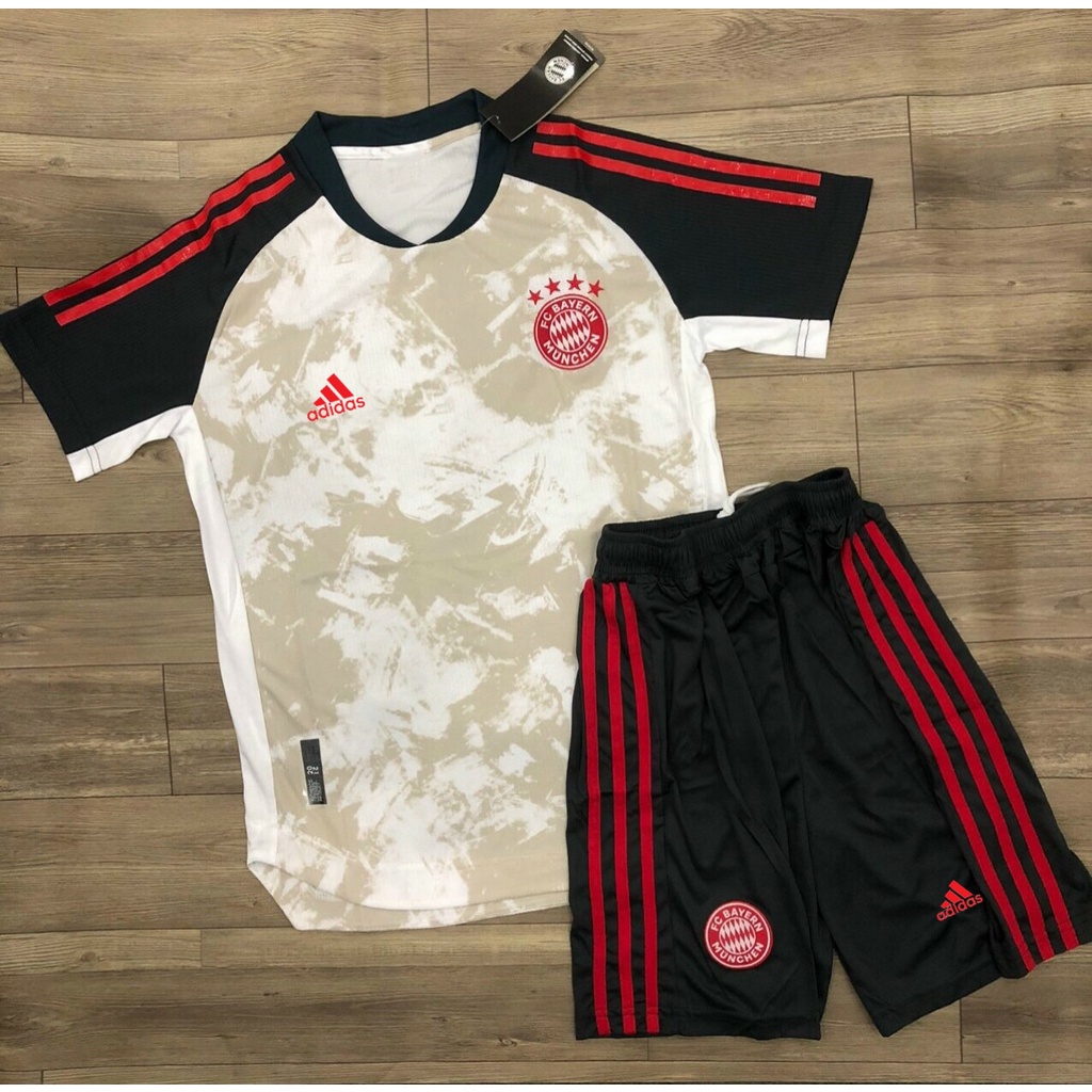 Áo Quần Bóng Đá Câu LẠC BỘ Bayern Munich - Chất Polyester - 2021 - Co Giãn 4 Chiều Nhiều mẫu Full logo