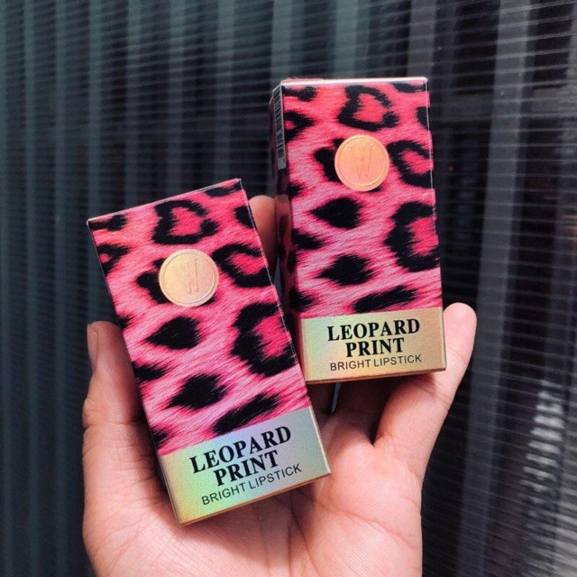 Son Leopard Print Bright Lipstick Wodwod