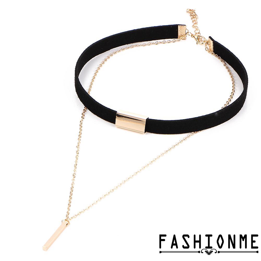 Vòng cổ choker mạ vàng thời trang