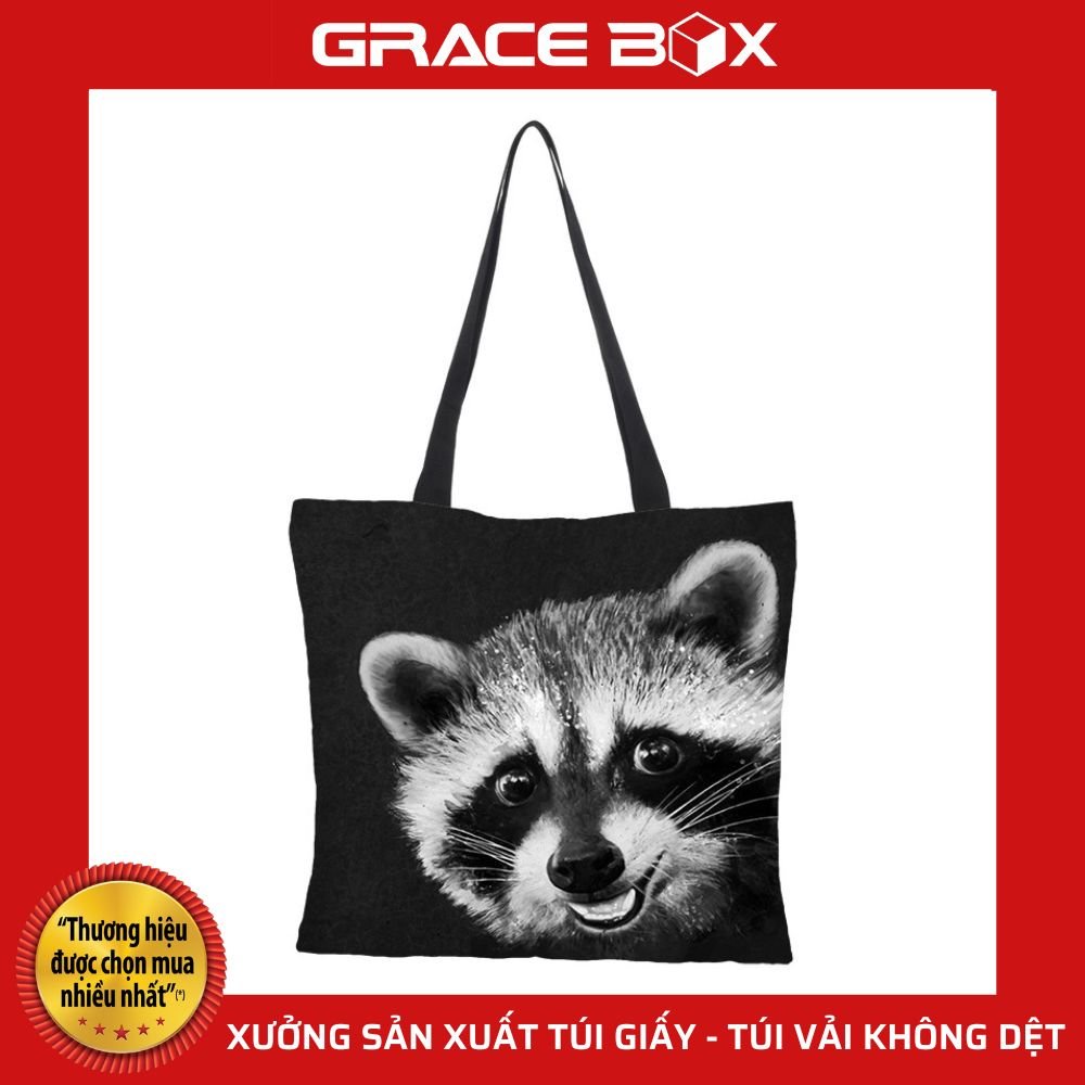 Túi Vải Canvas Bộ Sưu Tập LOVE MEO - Siêu Thị Bao Bì Grace Box