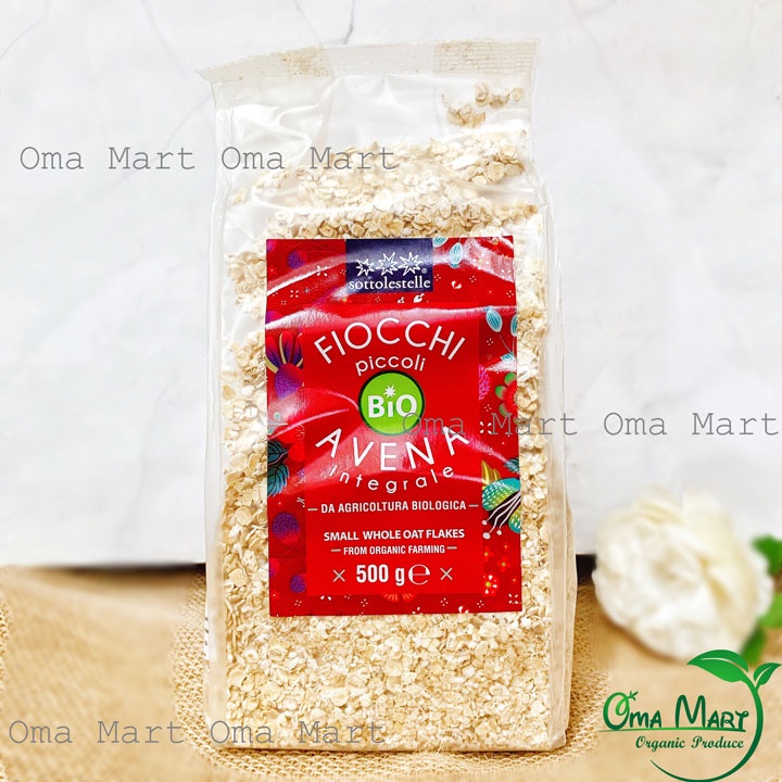 Yến mạch cán mỏng (cán vụn) hữu cơ Sottolestelle 500g