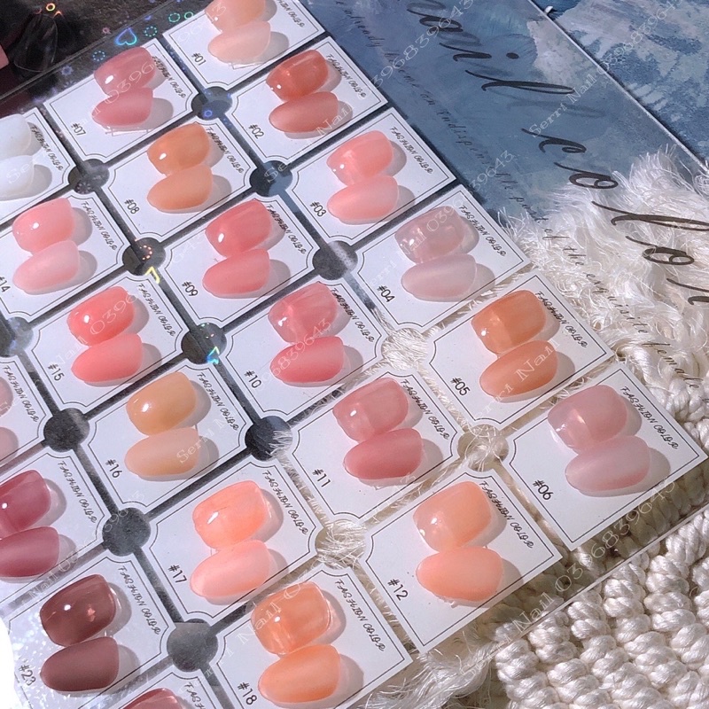 Sơn thạch bobo lẻ chai bảng 30 màu - Cheap Nail