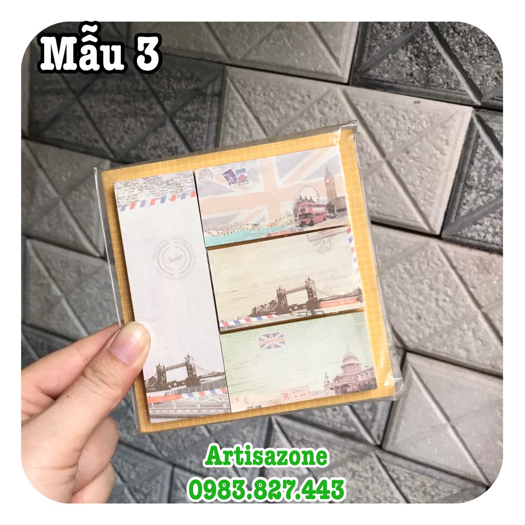 Giấy note Châu Âu Memo - 01 tập