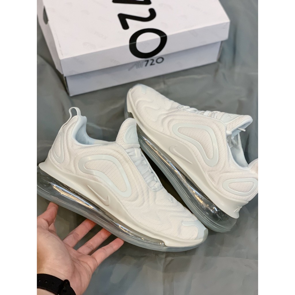 Giày nam nữ Air Max 720 cao cấp nhẹ bền êm gym thời trang cao cấp (trắng full)
