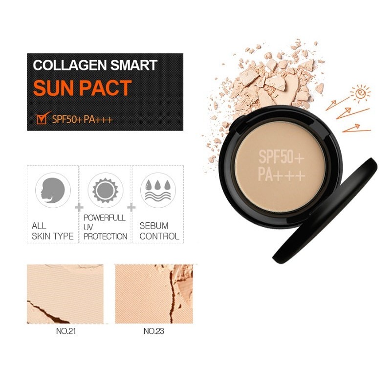 Phấn Phủ Karadium Collagen Smart Sun Pact SPF 50+