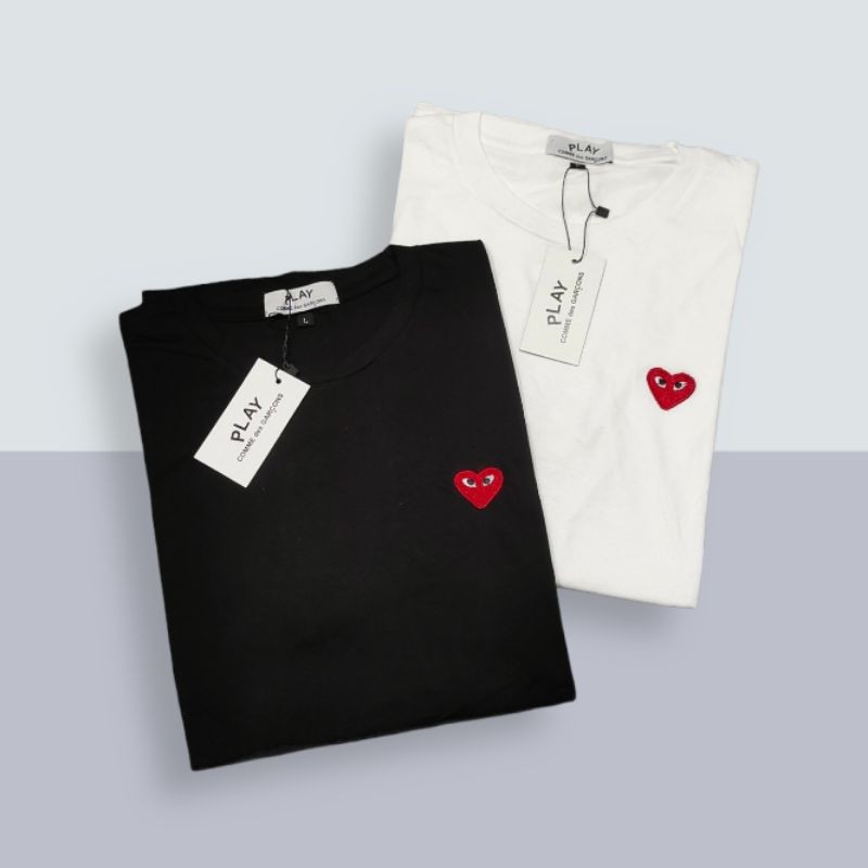 Áo Thun In Chữ Cdg Play Comme Des Garcons Cá Tính