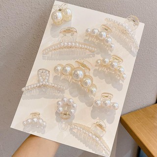 Kẹp càng đính hạt, cặp càng cua hạt cườm