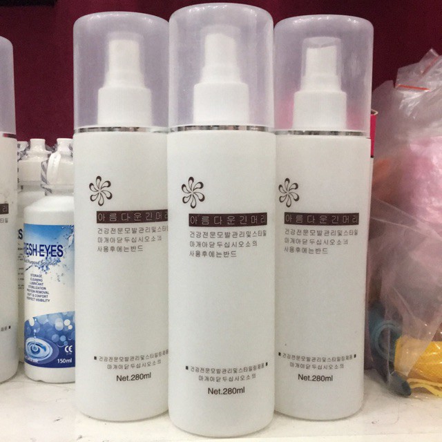 COMBO LƯỢC GỠ RỐI MATXA TÓC  VÀ XỊT DƯỠNG TÓC GIẢ CAO CẤP - HÀN QUỐC