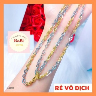 Dây chuyền nữ💎𝑭𝑹𝑬𝑬𝑺𝑯𝑰𝑷 💎dây khế 2 màu thiết kế cao cấp