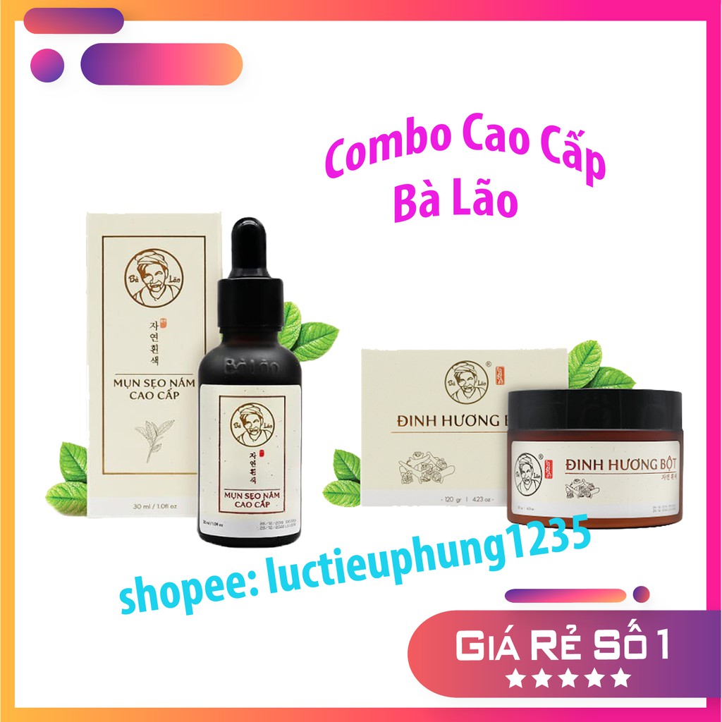 Combo Cao Cấp Bà Lão Hết sạch Mụn Nám