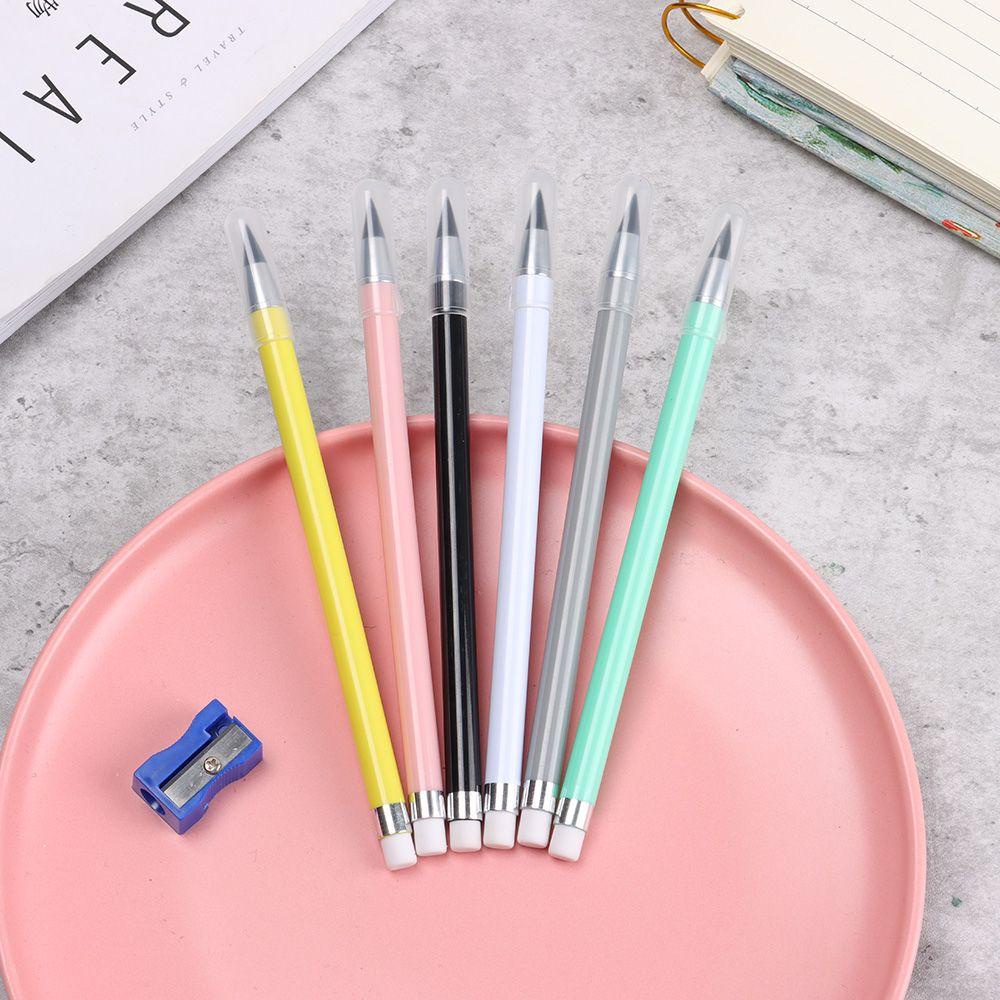 PISTA Bút Chì Bấm Mực Thân Thiện Với Môi Trường Màu Sắc Macaron Không Có Mực HB