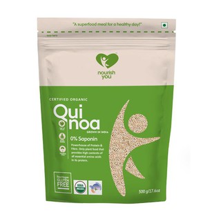 Hạt diêm mạch trắng hữu cơ Organic White Quinoa Nourish You Gói 500g