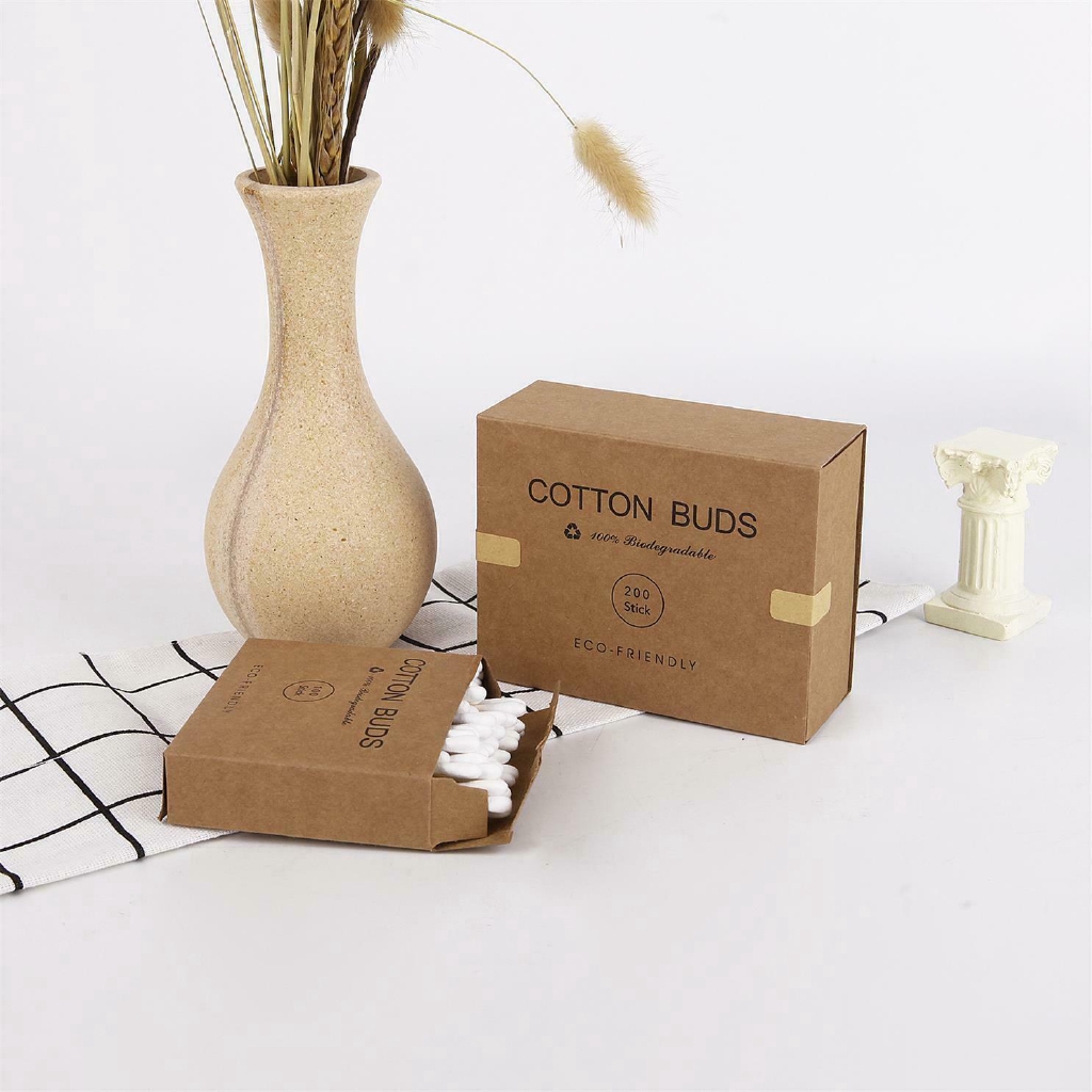 Bộ 100 / 200 tăm bông bằng cotton tiện lợi