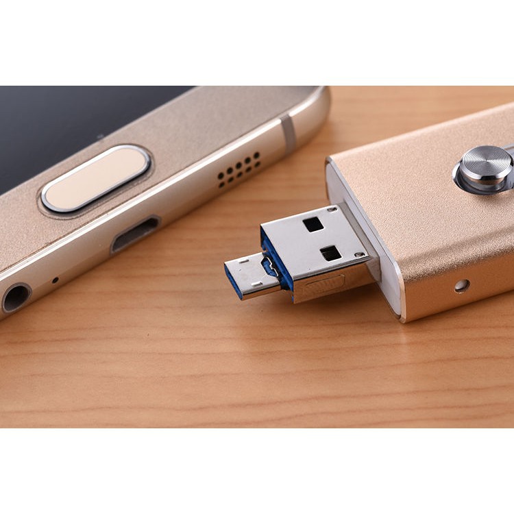 Ổ đĩa mềm 128gb cổng USB Type C cho điện thoại iPhone 6, 6 Plus 5 5S ipad