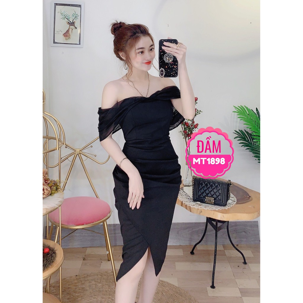 ĐẦM BODY TRỄ VAI SIÊU SANG CHẢNH MT1898 ⚡FREESHIP⚡100% ẢNH THẬT⚡ NN CHUYÊN SỈ - NN STORE