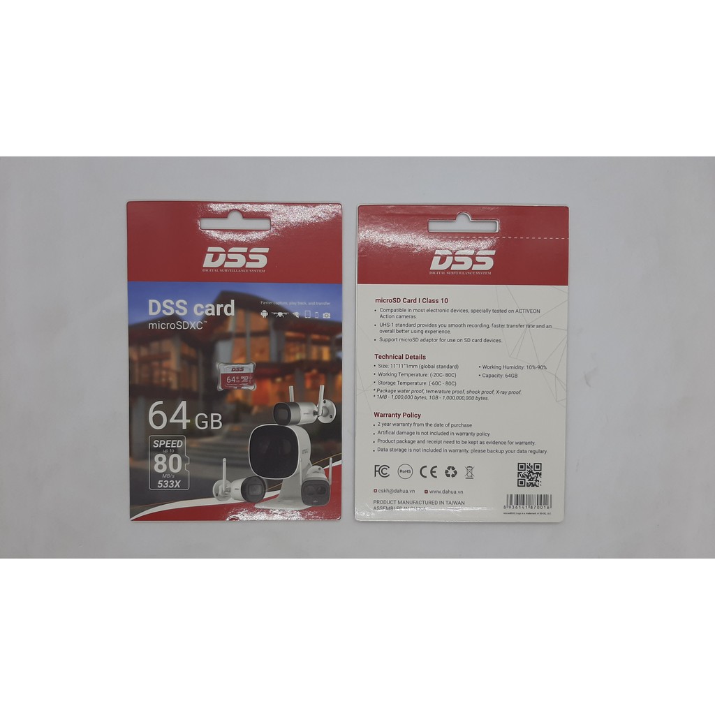 Thẻ nhớ microSD 64GB DSS chính hãng