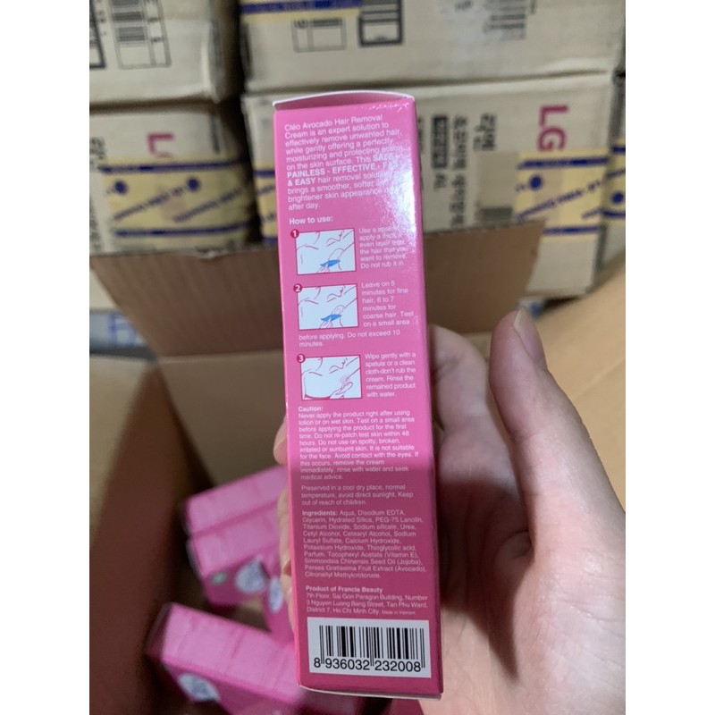 Kem tẩy lông-kem triệt lông dành cho da nhạy cảm Cleo Avocado Hair Removal Cream Sensitive Skin | BigBuy360 - bigbuy360.vn