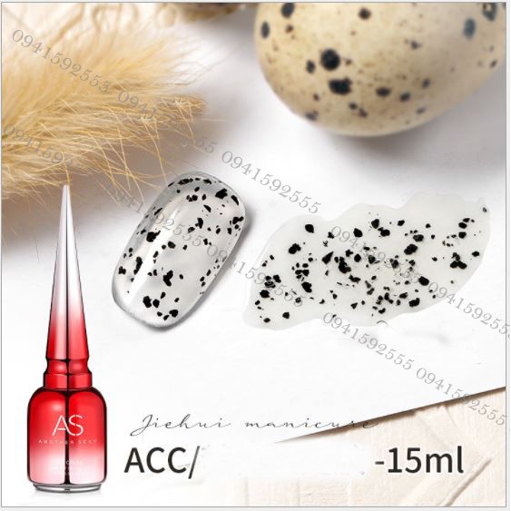 NEW TOP vỏ trứng cút Sơn gel Chai đỏ nhọn
