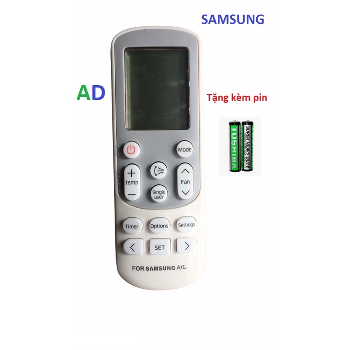 Điều khiển điều hòa  Samsung K-SM1356  - Tặng kèm pin - Remote SamSung K-SM1356
