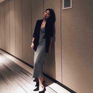 Váy 2 dây chấm bi Zara