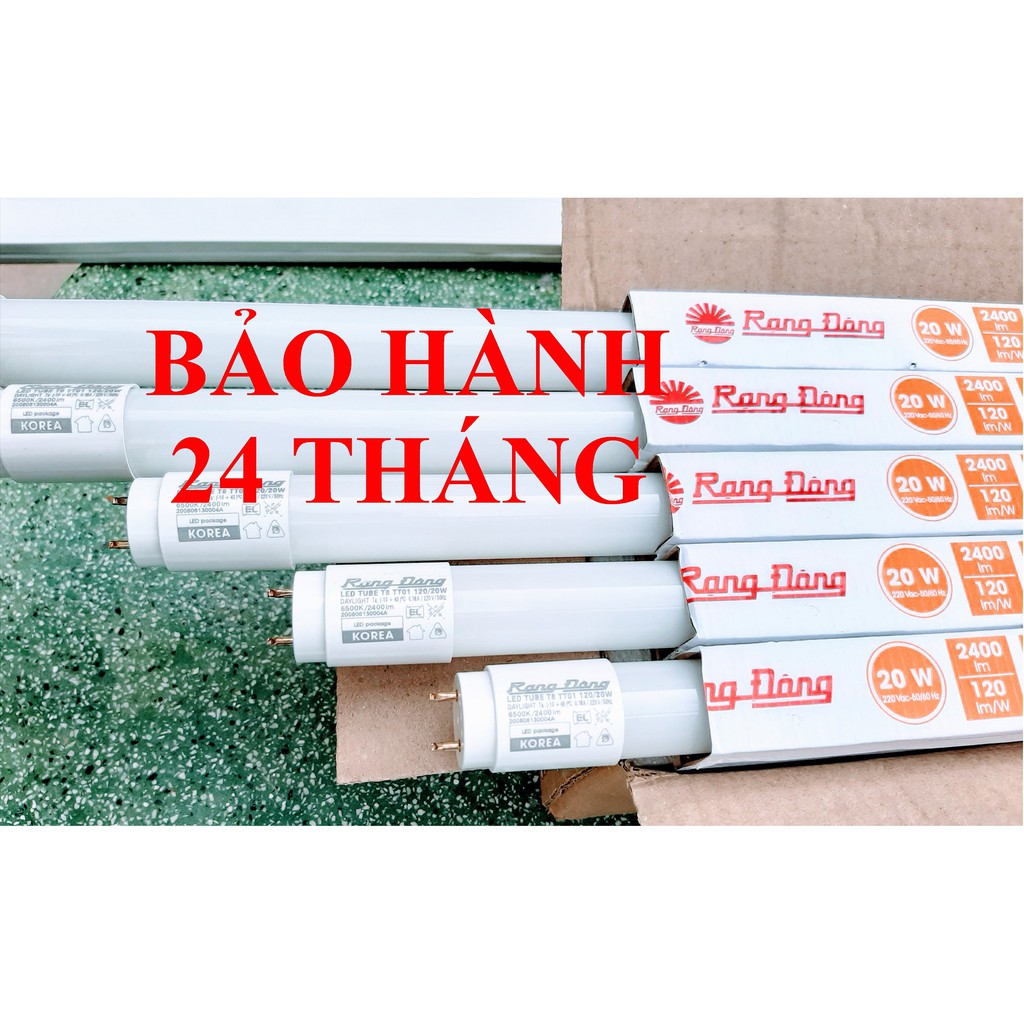 Bộ 4 bóng đèn Led tuýp 1m2 Rạng Đông 1.2m 20W chính hãng