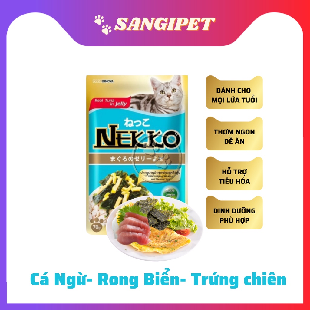 Pate mèo NEKKO soup, thạch dinh dưỡng 70g