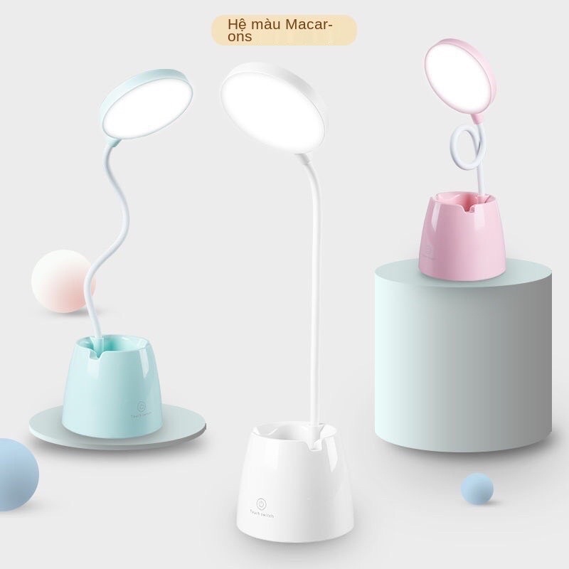 Đèn Học Đèn Bàn Chống Cận Tích Điện Pin Sạc 4000mAh Nút Cảm Ứng 3 Màu Ánh Sáng Bảo Vệ Mắt-THMODERN