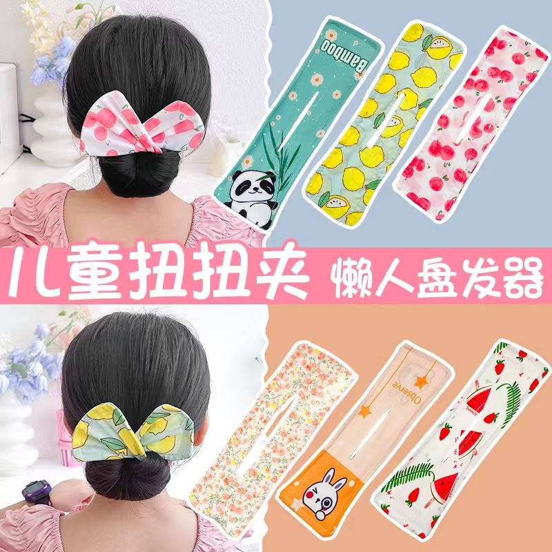 Kẹp Uốn Tóc Đính Nơ Dễ Thương Cho Bé Gái