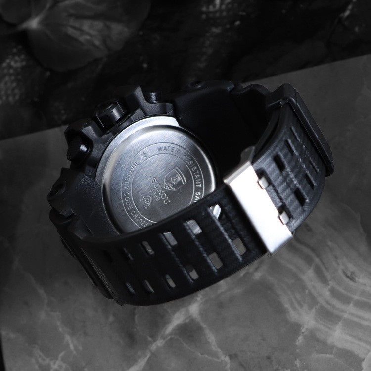 Đồng hồ thể thao nam điện tử dây cao su chính hãng SEKOU 9001 | BigBuy360 - bigbuy360.vn