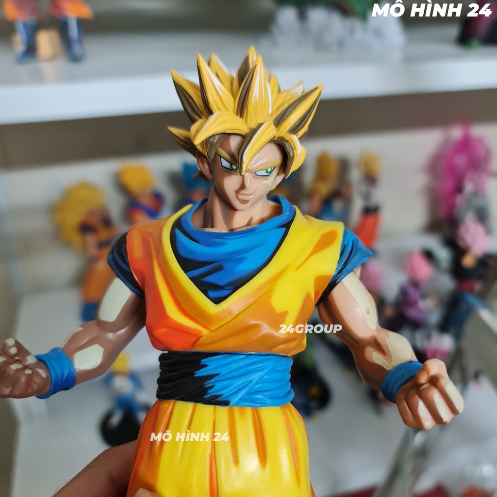 [30cm] Mô Hình tượng Nhân Vật Son Goku Super Saiyan 2 bản màu 2D manga dimension Figure Goku Dragon Ball ss2