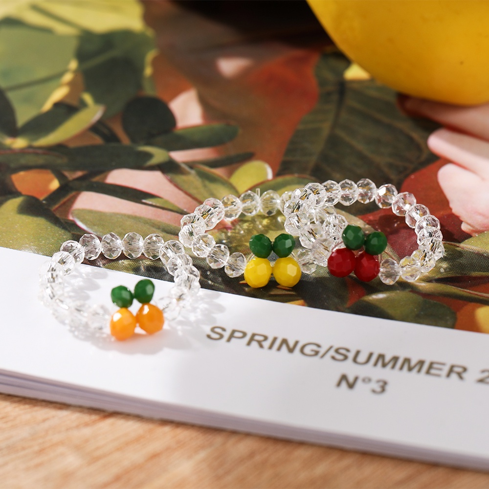 Nhẫn thiết kế mặt trái cây phong cách Hàn Quốc đáng yêu dành cho nữ