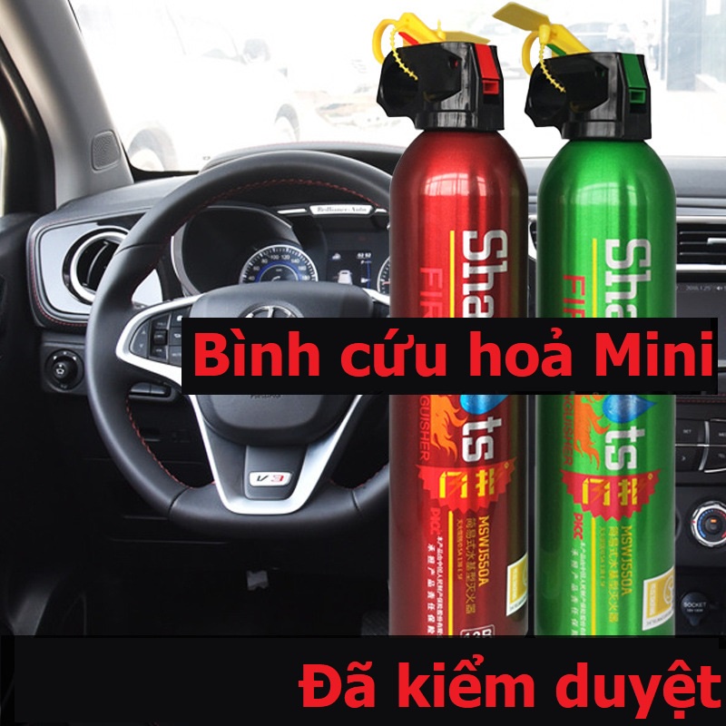 Bình Chữa Cháy, Bình Cứu Hoả Ô Tô Mini Nhỏ Gọn Tiện Lợi