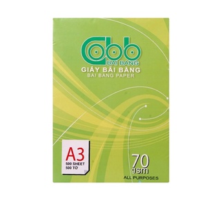 Giấy bãi bằng A3 định lượng 70 gsm độ trắng 90