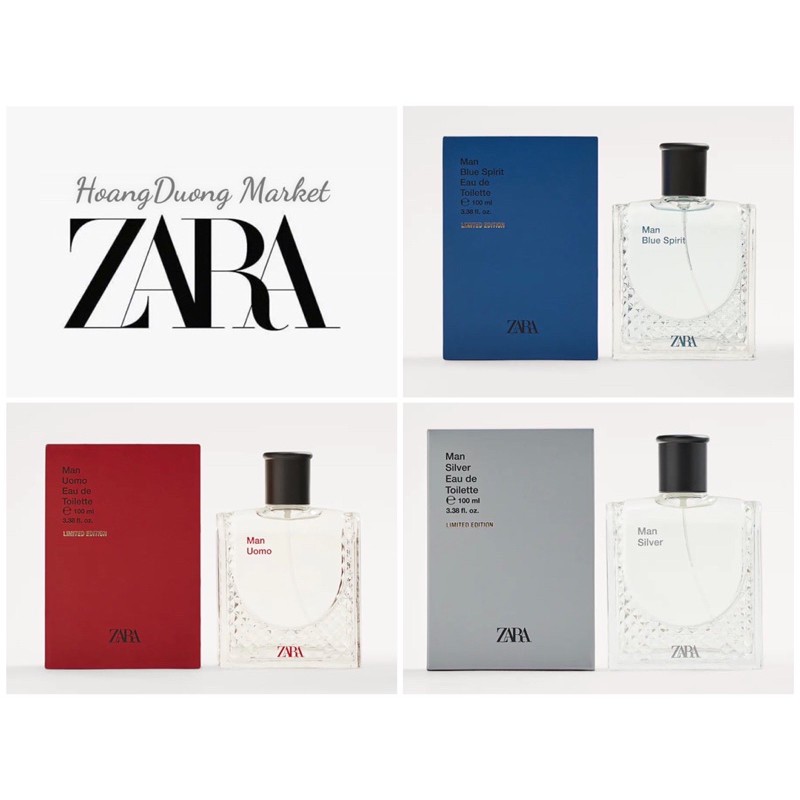 Nước hoa nam Zara Silver, Uomo, Blue spirt bản giới hạn