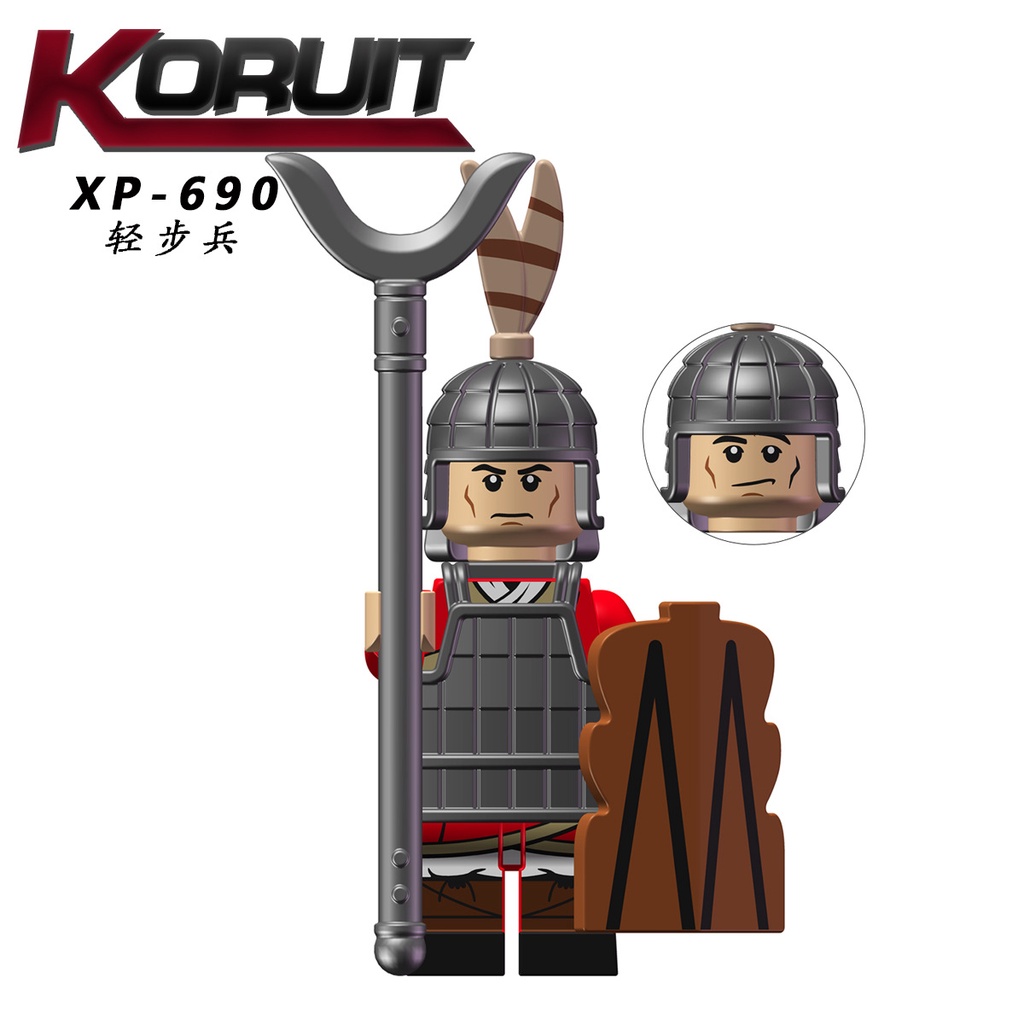 Minifigures Các Mẫu Nhân Vật Binh Lính Nhà Chu Hán Lưu Bang Mẫu Mới Nhất KT1093 - Đồ Chơi Lắp Ráp Mini