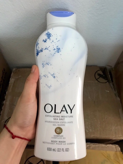 Sữa Tắm Dưỡng Da Olay Exfoliating Moisture Sea Salt 650ml