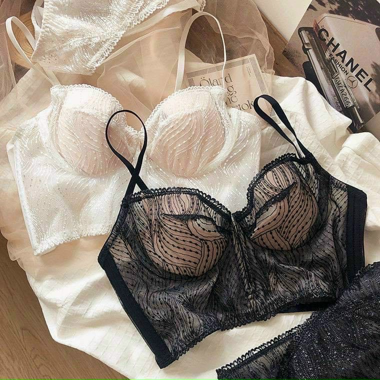 Áo bra bralette corset ren sexy có gọng đệm mỏng 7400 [MEOW Corset]