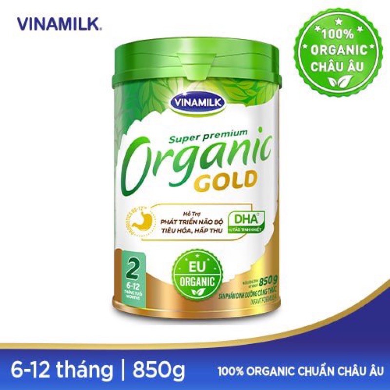 SỮA BỘT VINAMILK ORGANIC GOLD 2 (6 - 12 THÁNG) 850G