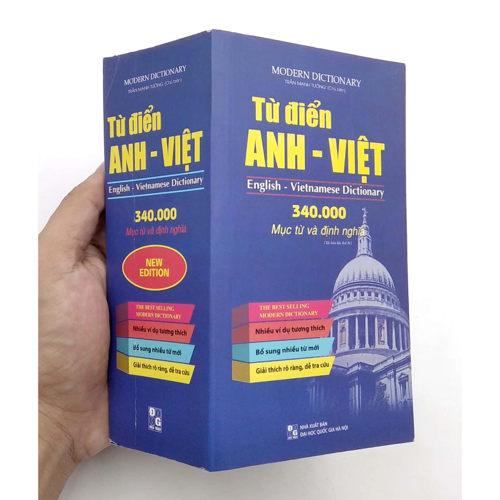 Sách- Từ điển Anh - Việt 340.000 mục từ và định nghĩa (Hộp) - Tái bản