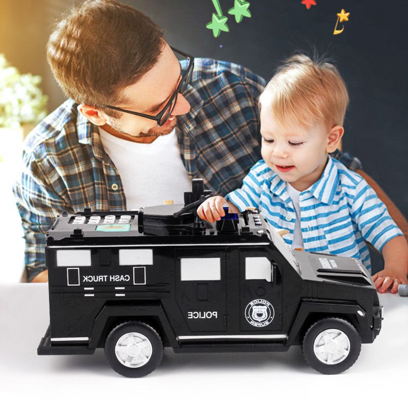 Hộp Đựng Tiền Tiết Kiệm Hình Xe Hơi Có Mật Khẩu Vân Tay