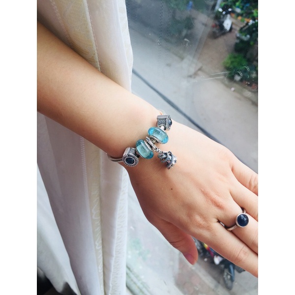 Charm glass phát sáng bạc 925 nhungsophie