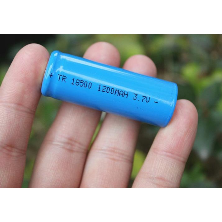 Pin lithium 18500  3.7V 1200mah