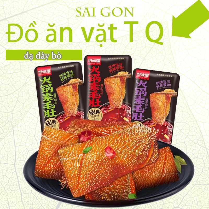 Dạ bò cay Tứ Xuyên loại chay konjac đồ ăn vặt Sài Gòn vừa ngon vừa rẻ | Đồ ăn vặt Trung Quốc