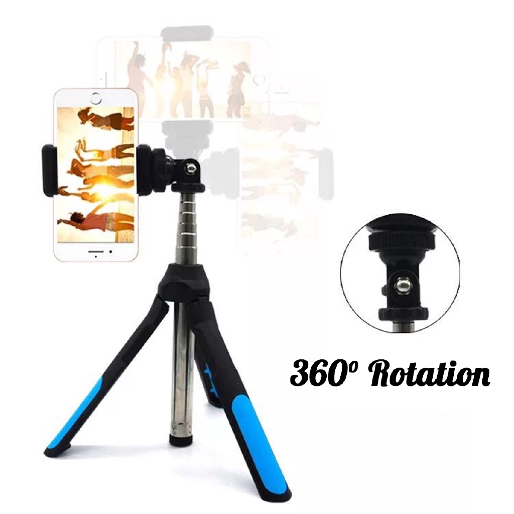 Selfie Stick 3 in 1 Foldable Wireless Bluetooth Tripod Extendable Remote Controller Monopod for iPhone Camera for Gopro