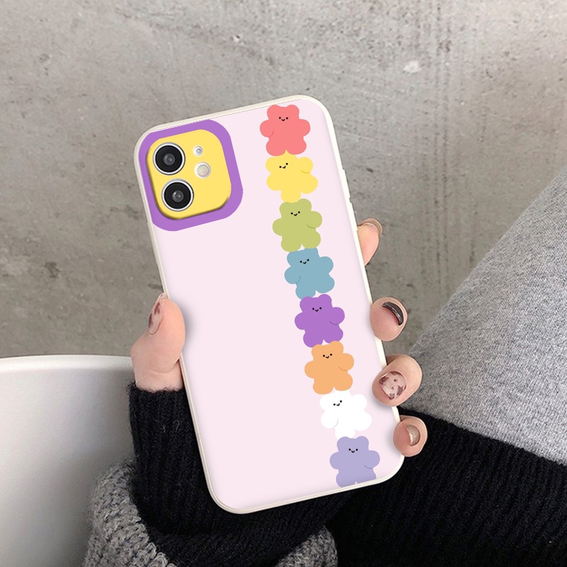 Ốp iphone - Ốp lưng iphone cạnh vuông viền camera Gummy bear dành cho ip 6 đến 14promax - ng167