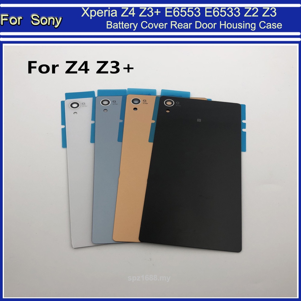 1 Nắp Lưng Điện Thoại Bằng Kính Cho Sony Xperia Z4 Z3 + Z3 Plus E6553 E6533 Z2 Z3 Z1