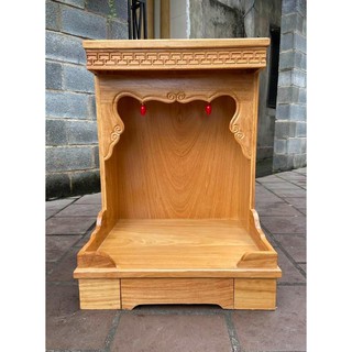 Bàn thờ thần tài ông địa gỗ gõ đỏ 60 X 81CM